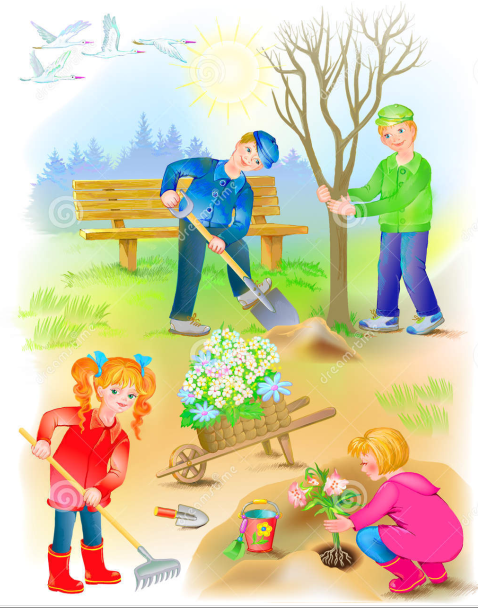 W wiosennym ogrodzie - Fiołki