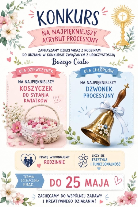 Konkurs Plastyczny NAJPIĘKNIEJSZY ATRYBUT PROCESYJNY